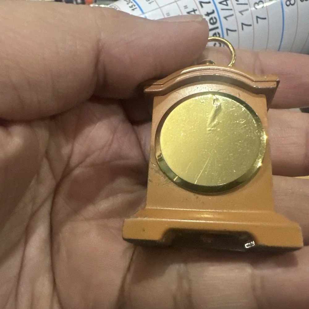 Working Vintage Quartex Miniature Mantel Quartz Wooden Clock New Battery Rare